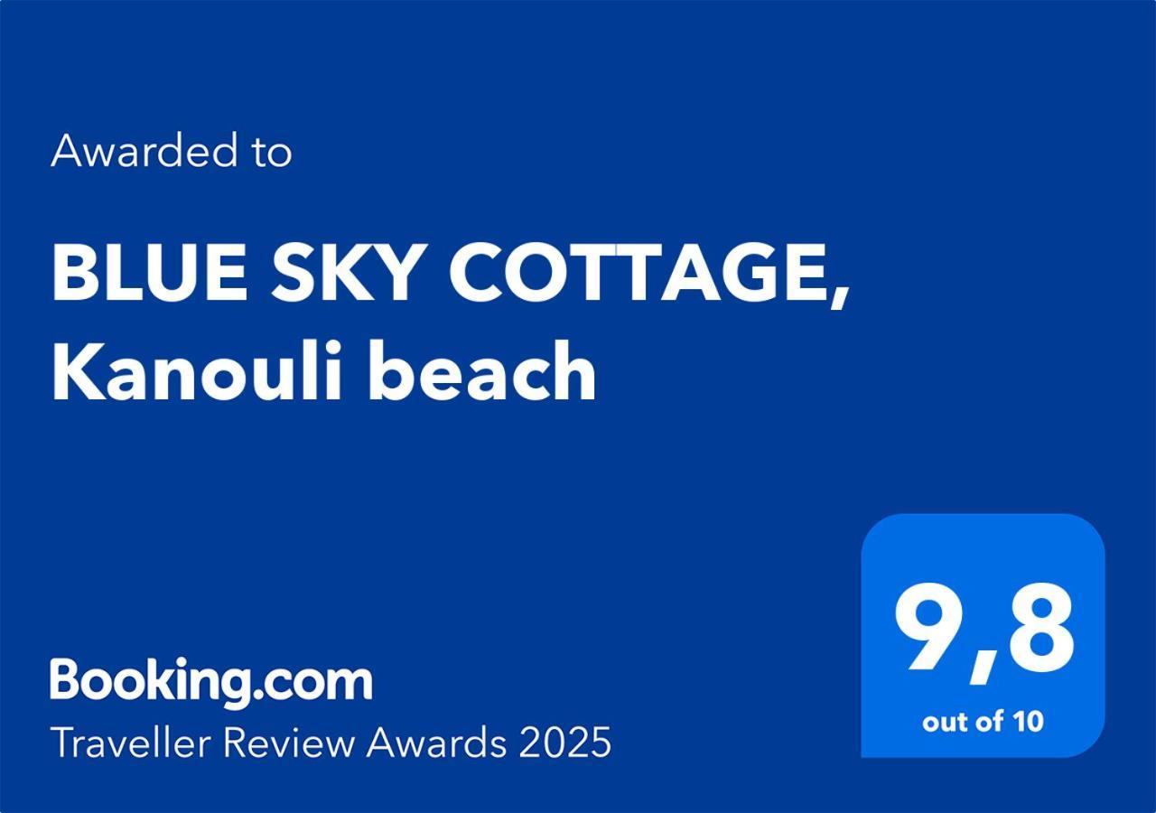 Blue Sky Cottage, Kanouli Beach Halikounas Exterior foto